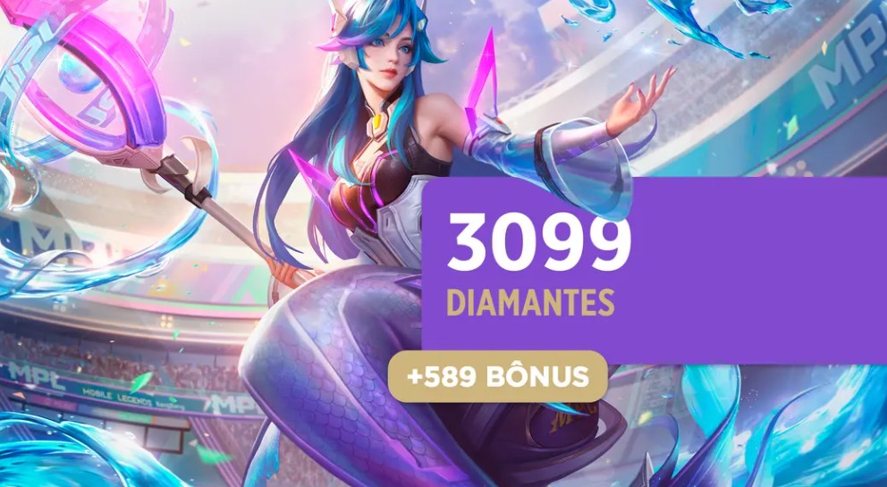 Mobile Legends Diamonds Topup 3099 Diamonds + 589 Bonus